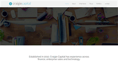 Desktop Screenshot of craigiecapital.com